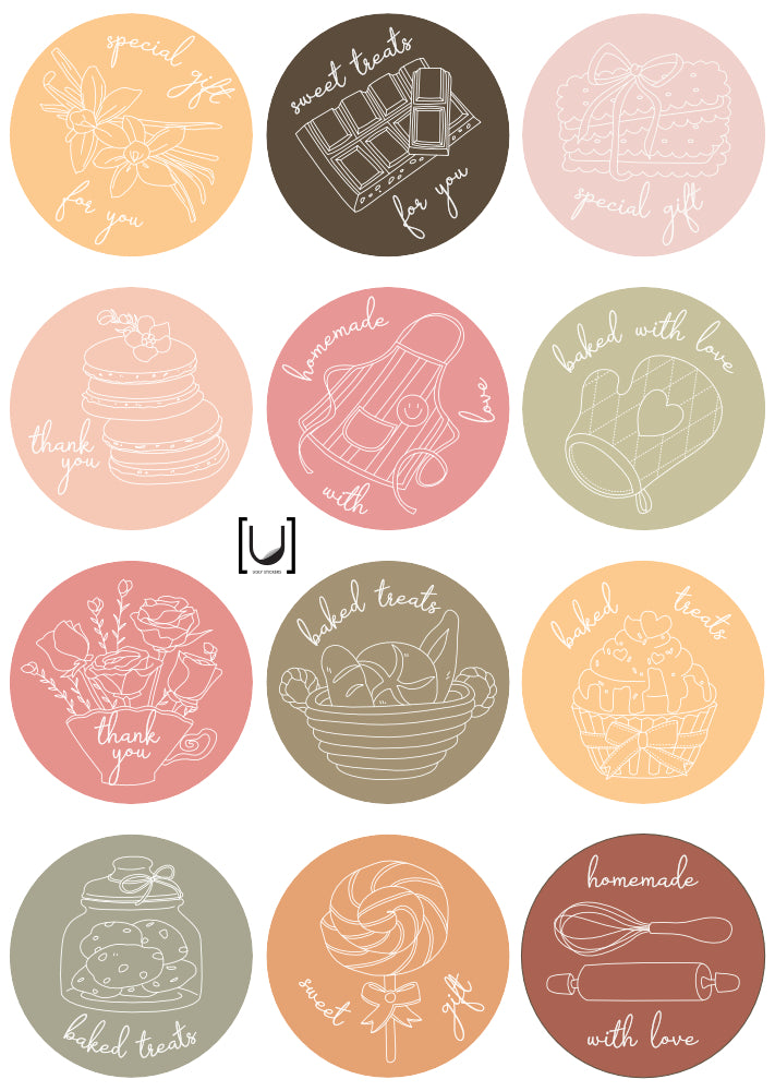 Baking - Sticker Sheet