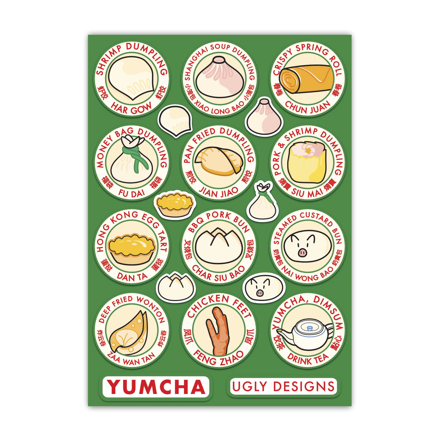 Dimsum Stickers A6 Sticker Sheet