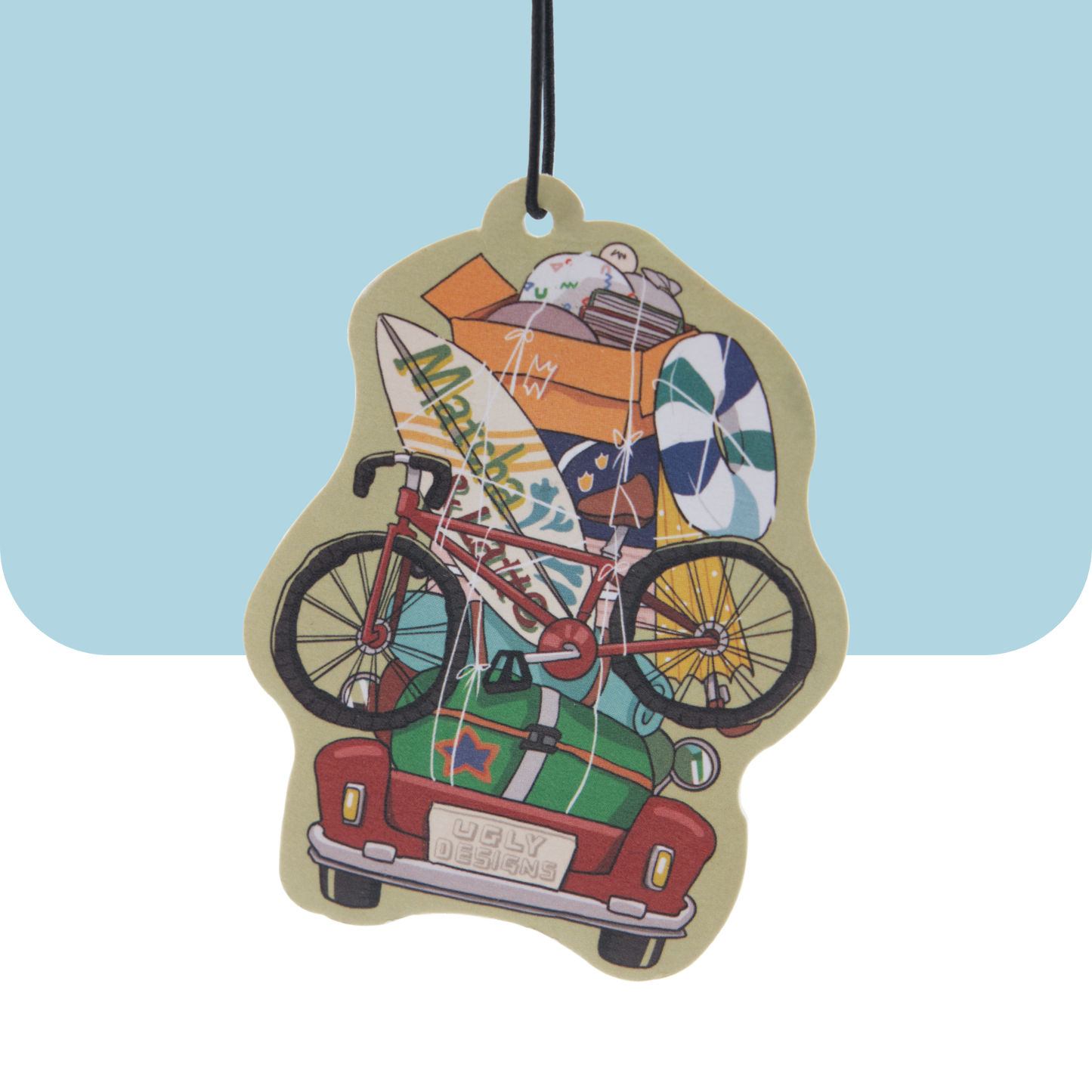 Matcha latte Road Trip - Sea Salt and Sage Scented Air Freshener