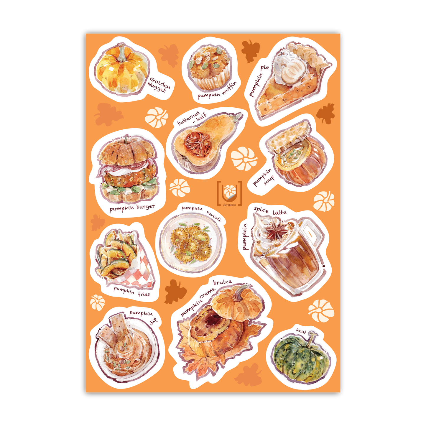 Pumpkin Foods A6 Sticker Sheet