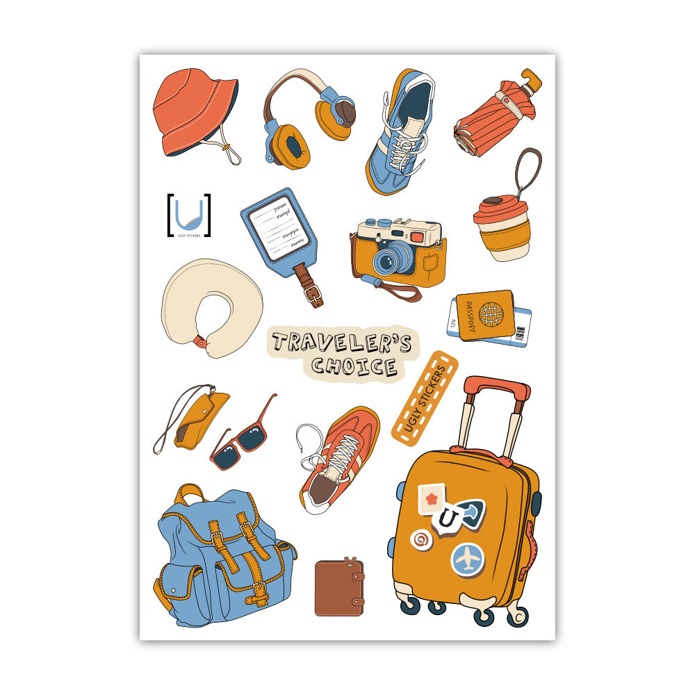 Traveler's Choice A6 Sticker Sheet - Translucent