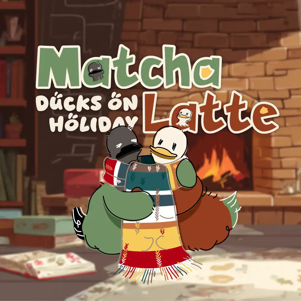 Matcha Latte, ducks on holiday