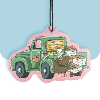 Matcha latte Road Trip - Apple Scented Air Freshener