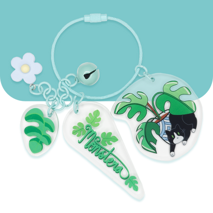 Keychain - Cats & Plants