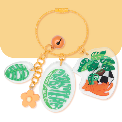 Keychain - Cats & Plants