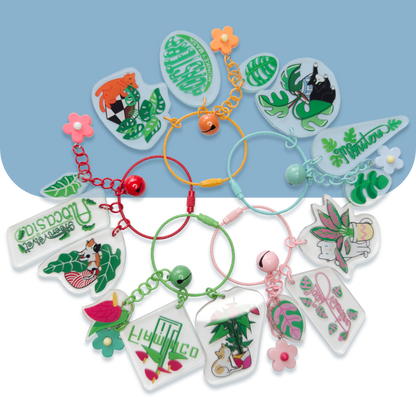 Keychain - Cats & Plants