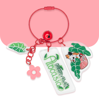 Keychain - Cats & Plants