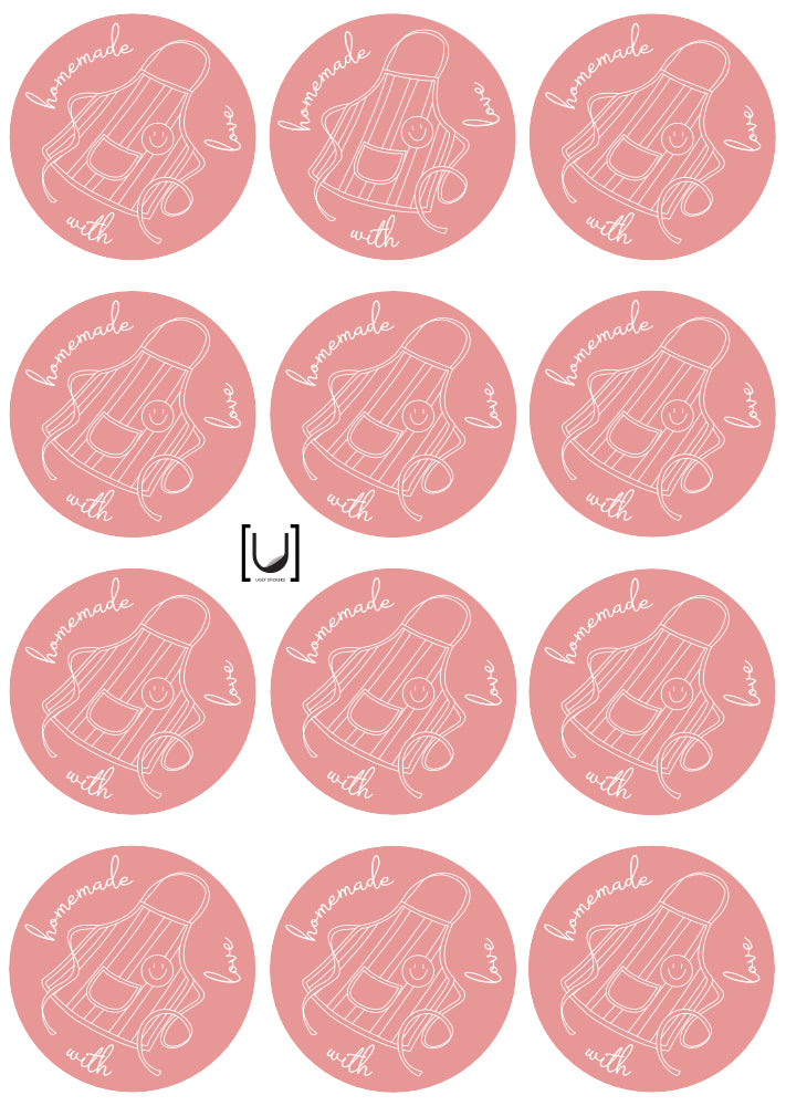 Baking - Apron Sticker Sheet