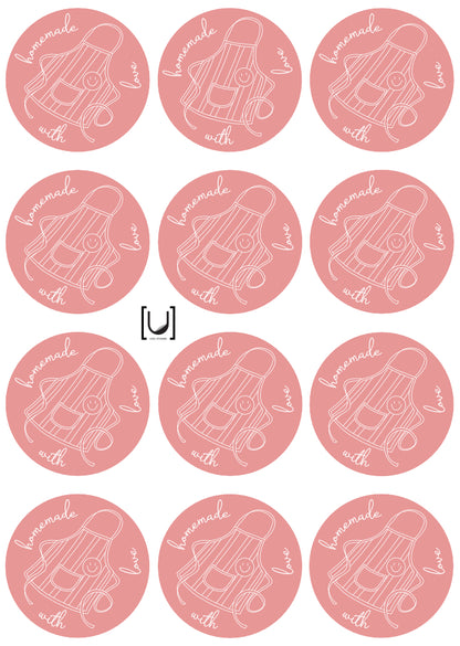 Baking - Apron Sticker Sheet