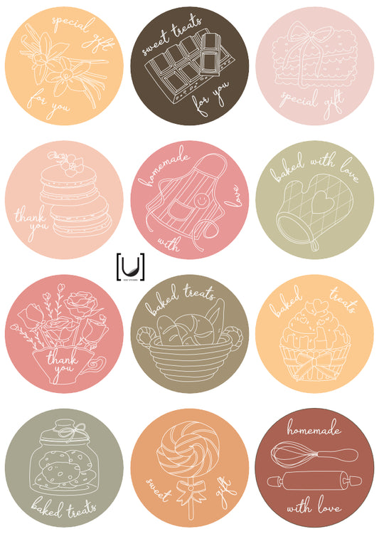 Baking - Sticker Sheet