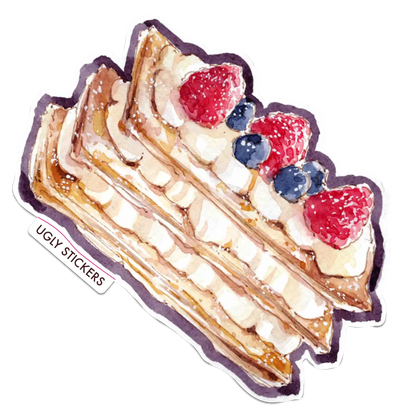 Berry, Creamy White Choco, Yoghurt Mille Feuill
