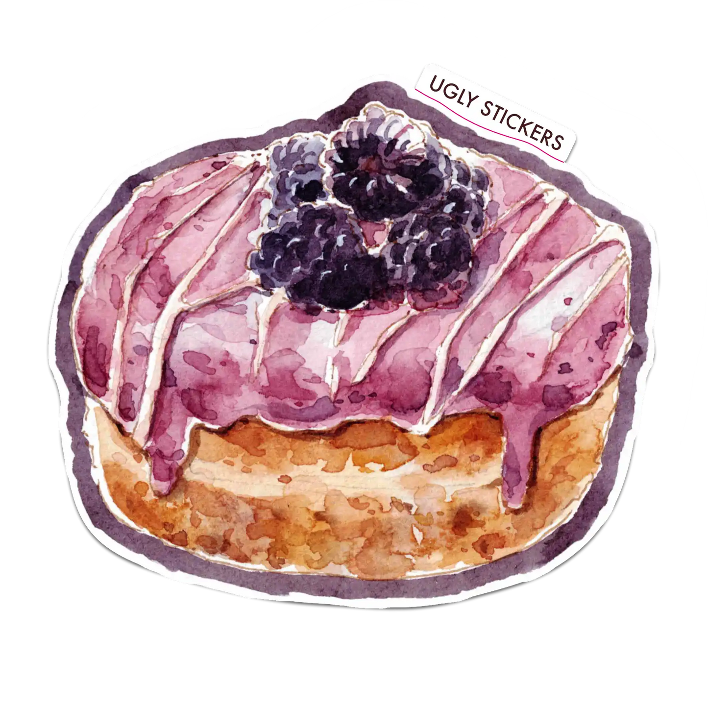 Blackberry and Cream Donut