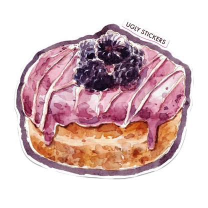 Blackberry and Cream Donut
