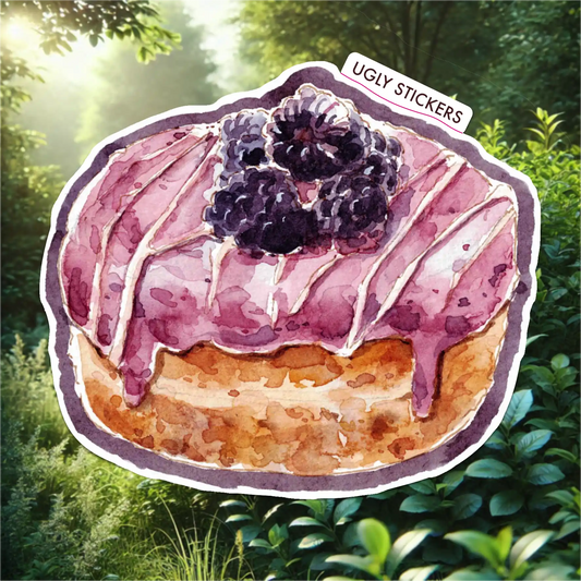 Blackberry and Cream Donut