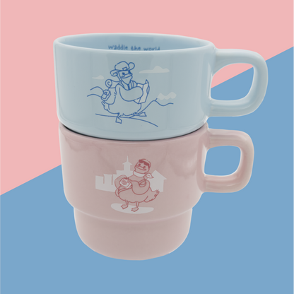 Matcha & Latte: Waddling The World Together - Mug Set