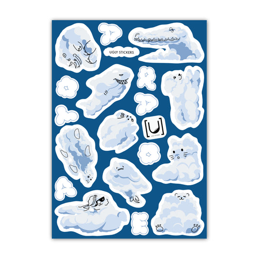 Aotearoa cloud A6 Sticker Sheet