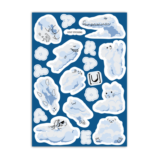 Aotearoa cloud A6 Sticker Sheet