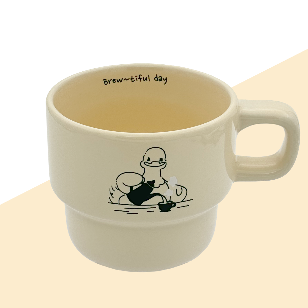 Matcha & Latte Stackable mugs - Brew~tiful Day