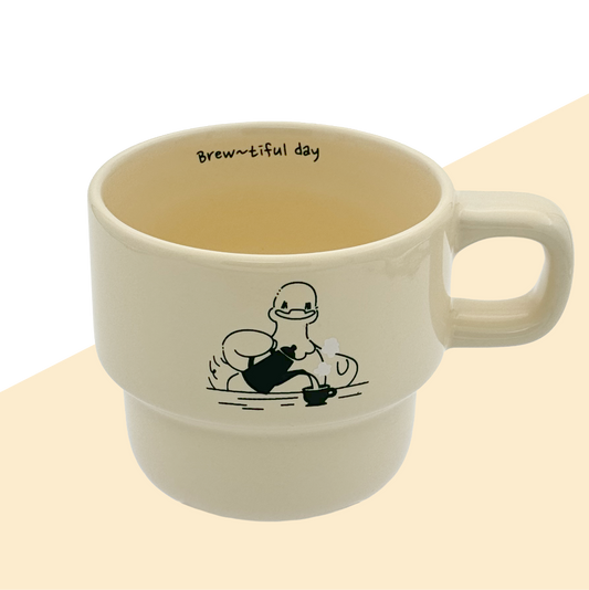 Matcha & Latte Stackable mugs - Brew~tiful Day