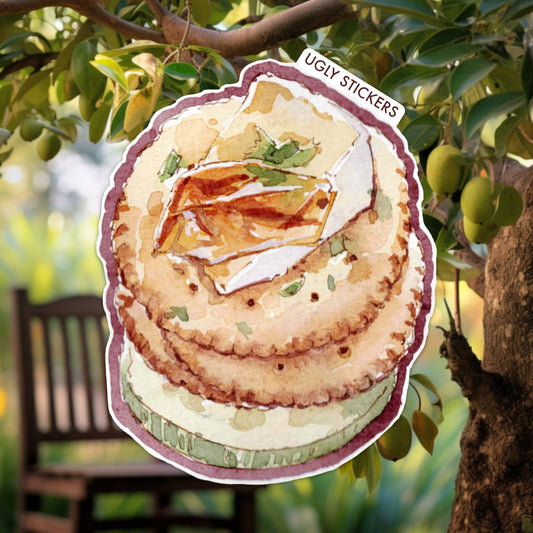 Feijoa Jelly on Biscuit