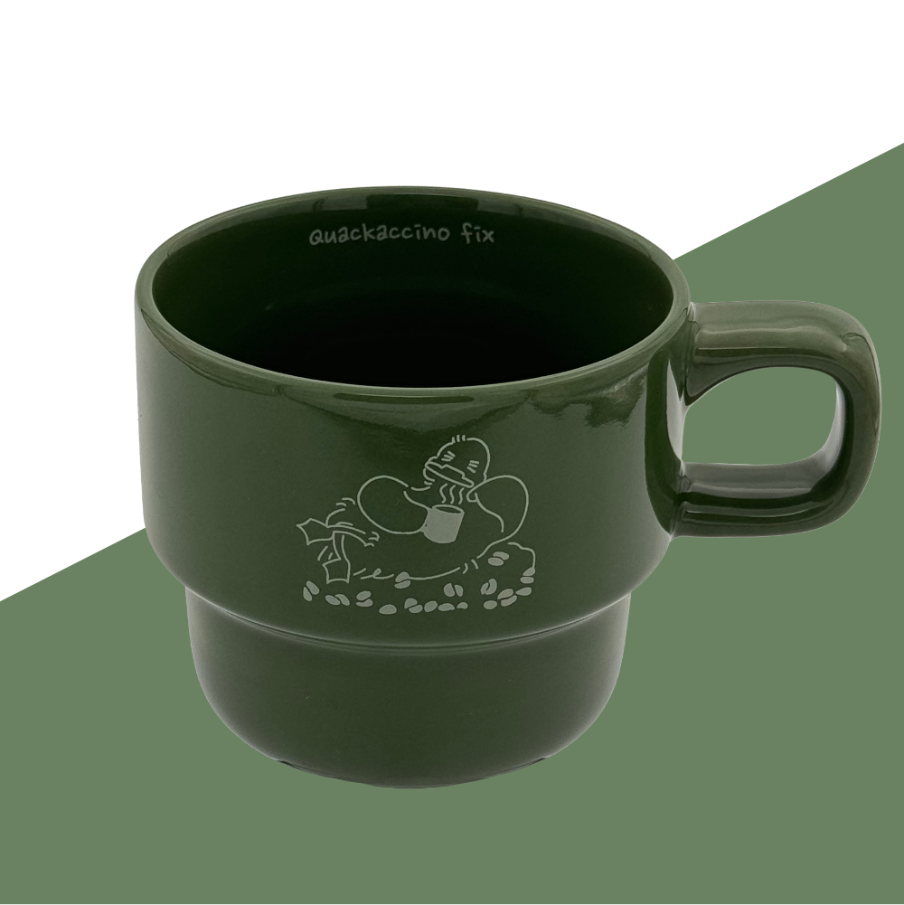 Matcha & Latte Stackable mugs - Quackaccino Fix