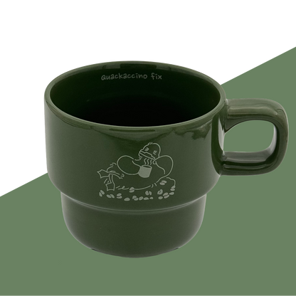 Matcha & Latte Stackable mugs - Quackaccino Fix