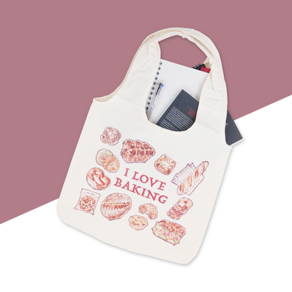 Canvas Tote Bags - I Love Baking