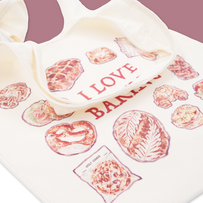 Canvas Tote Bags - I Love Baking