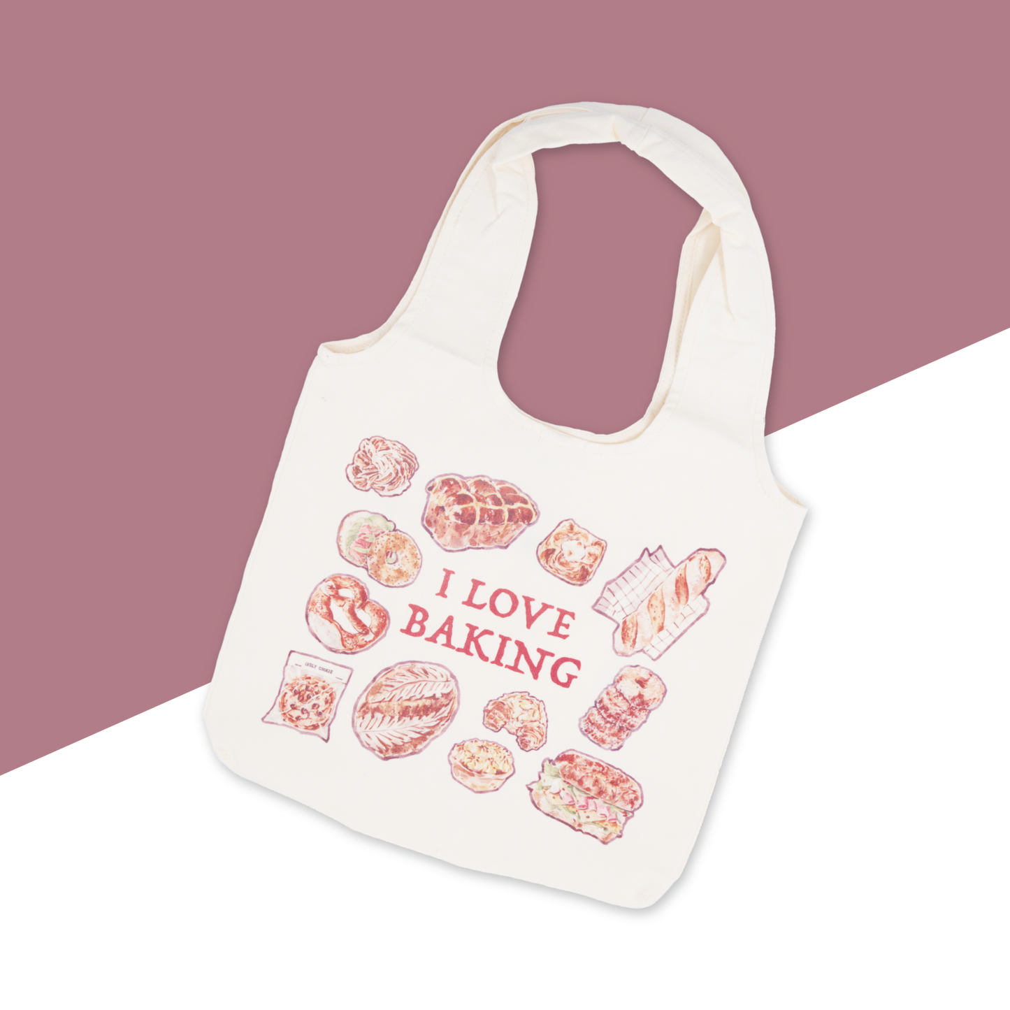 Canvas Tote Bags - I Love Baking