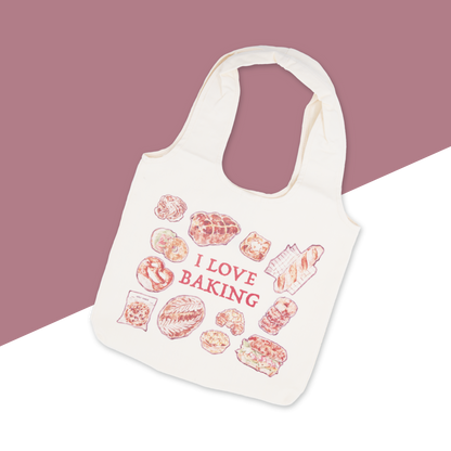 Canvas Tote Bags - I Love Baking