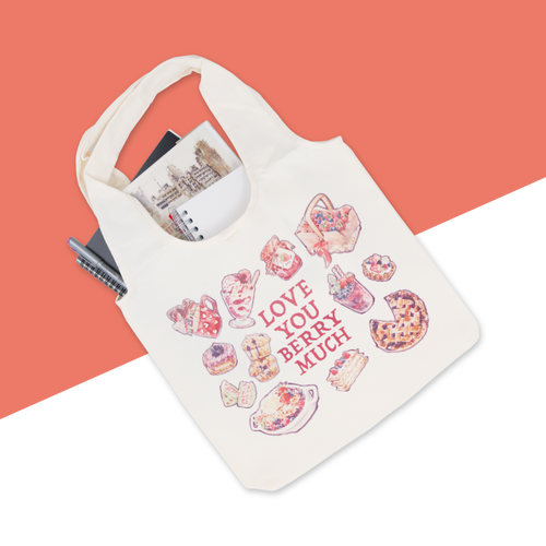 Canvas Tote Bags - Love you Berry Much