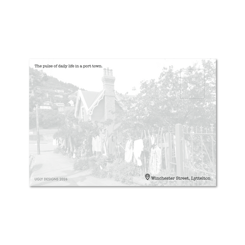 My Sketched Journey Postcards - Winchester Street, Lyttelton