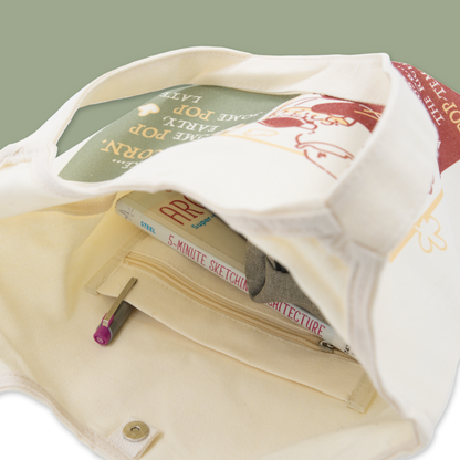 Canvas Tote Bags - Matcha, Latte