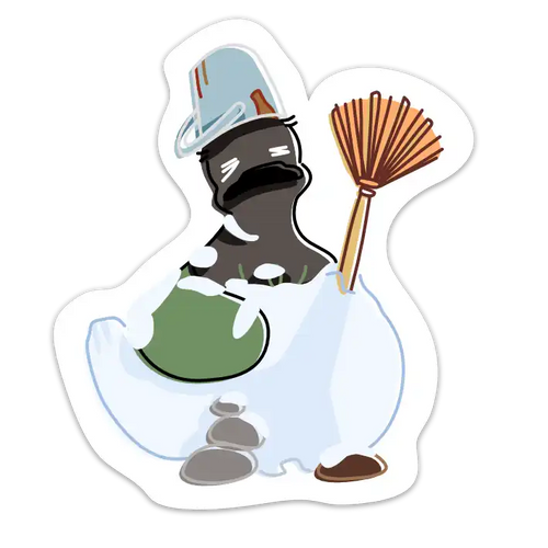 Matcha snowman