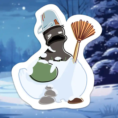 Matcha snowman