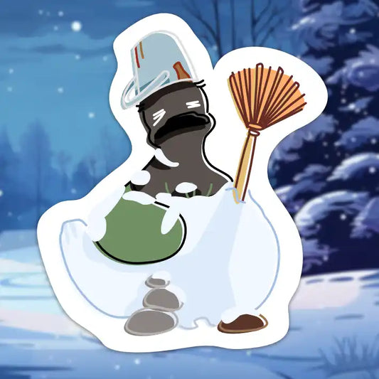 Matcha snowman