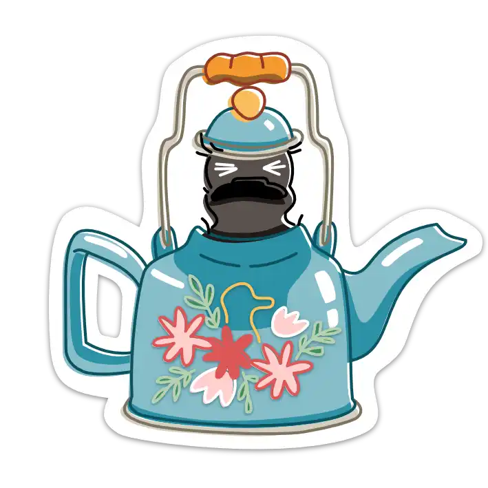 Matcha stuck in teapot