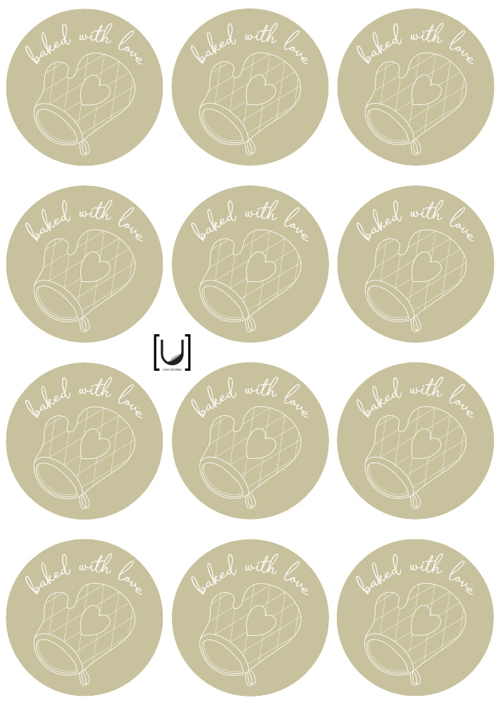Baking - Mittens Sticker Sheet