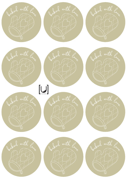 Baking - Mittens Sticker Sheet