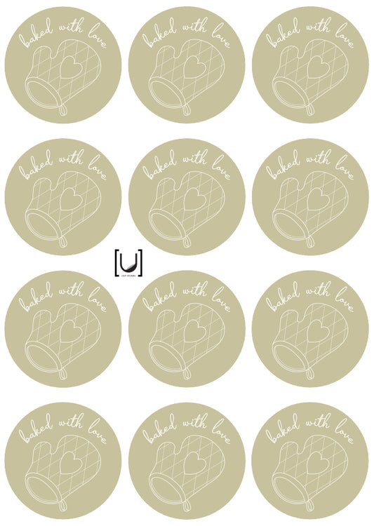 Baking - Mittens Sticker Sheet