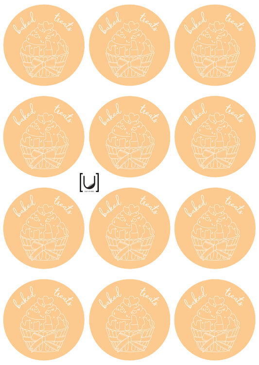 Baking - Muffin Sticker Sheet