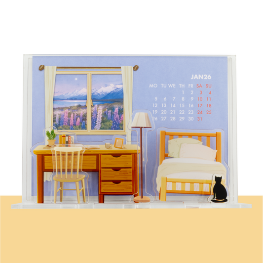 My Little Window Scene Calendar 2026 - My Bedroom
