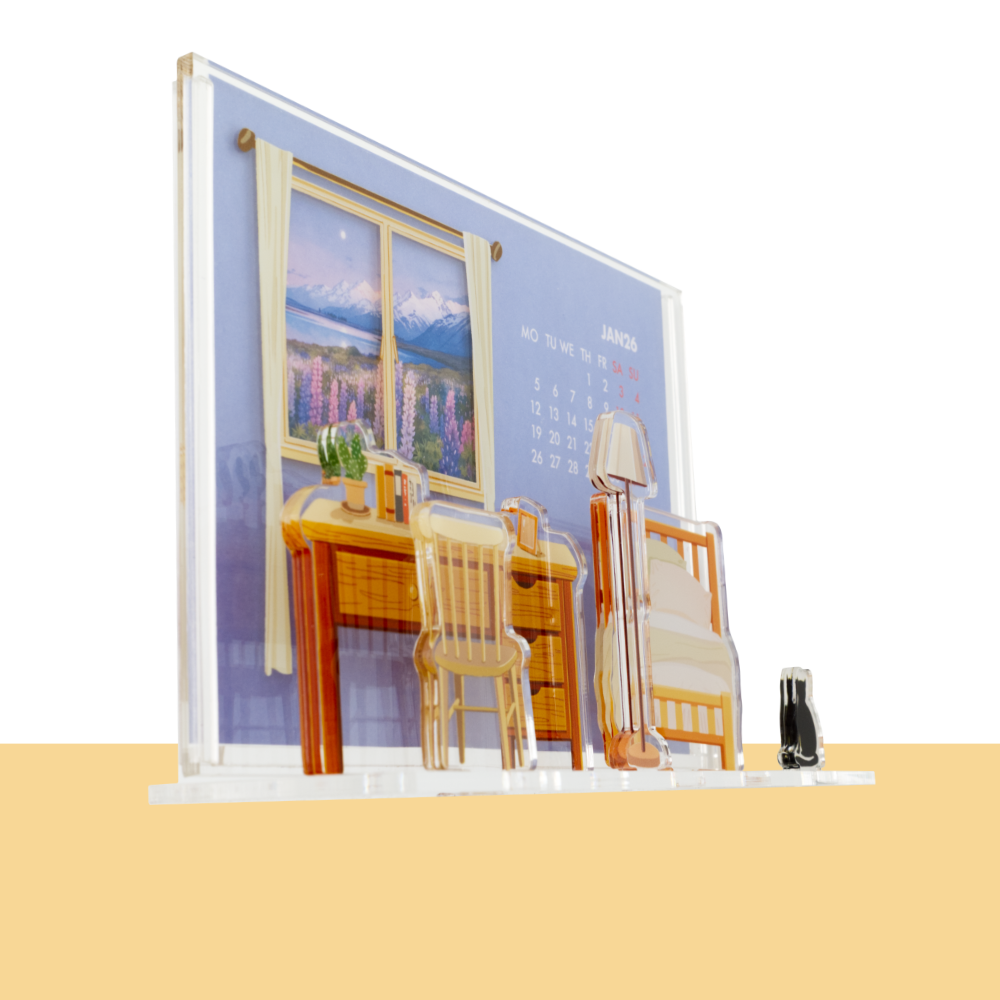 My Little Window Scene Calendar 2026 - My Bedroom