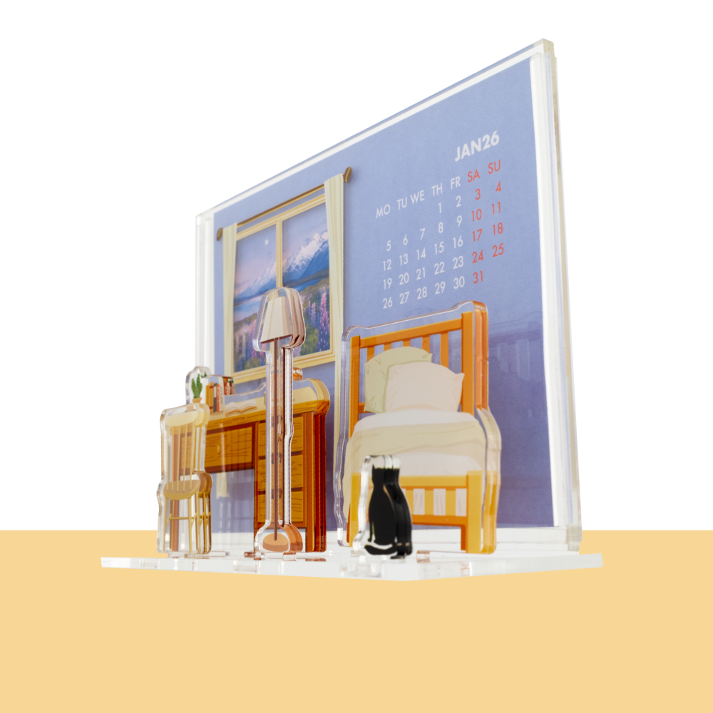 My Little Window Scene Calendar 2026 - My Bedroom