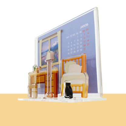 My Little Window Scene Calendar 2026 - My Bedroom