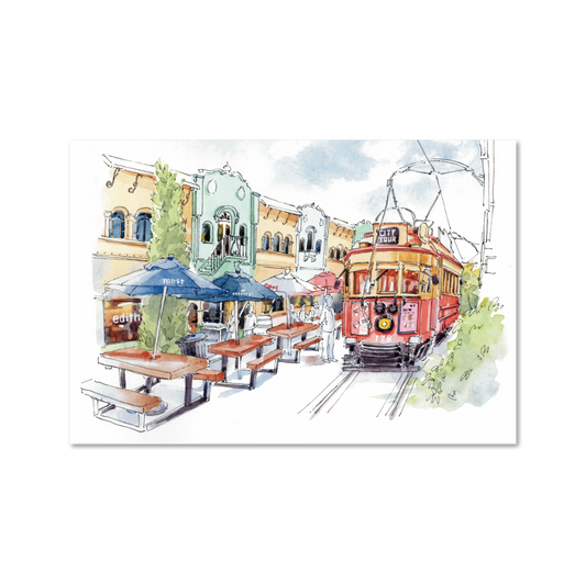My Sketched Journey Postcard - New Regent Street