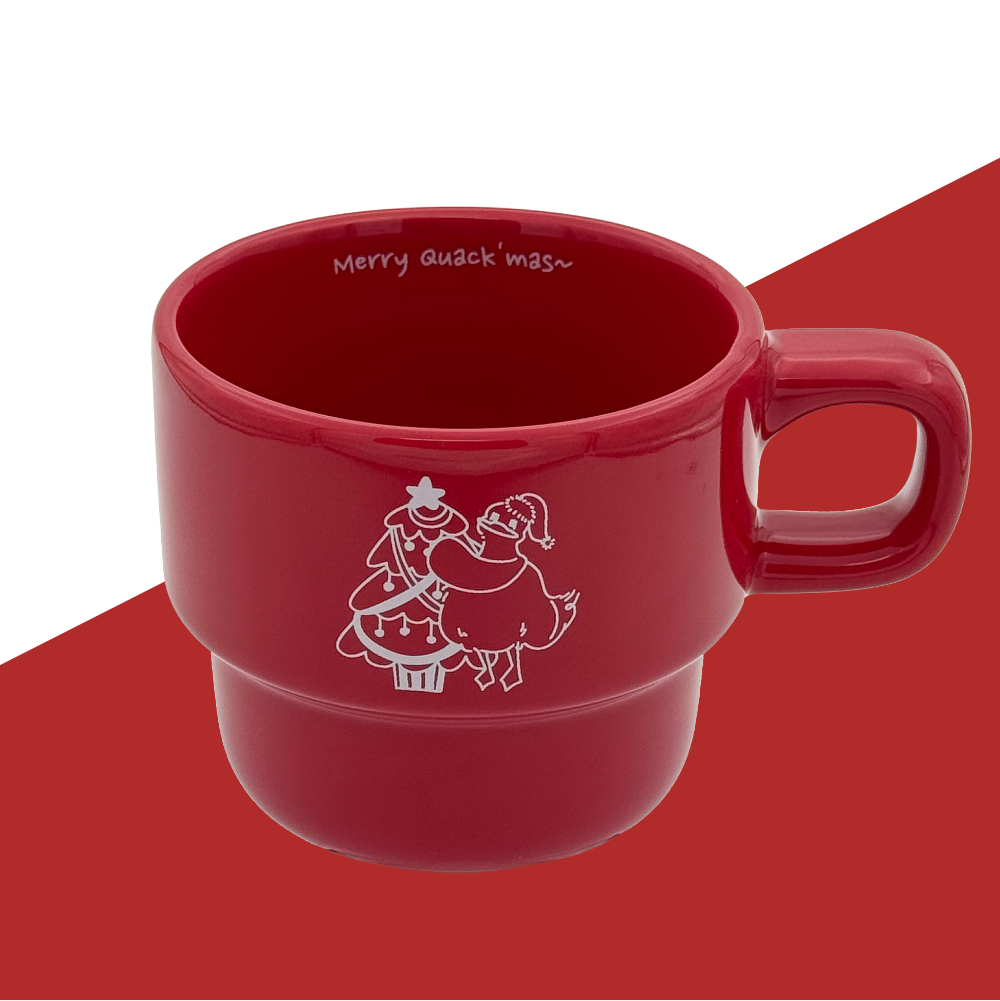 Matcha & Latte Stackable mugs - Merry Quack'mas