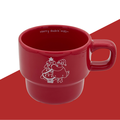Matcha & Latte Stackable mugs - Merry Quack'mas