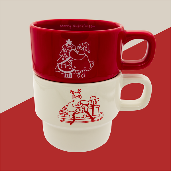 Matcha & Latte Happy Quack~mas: Mug Set
