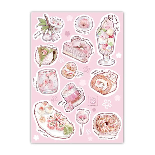 Sakura Foods A6 Sticker Sheet